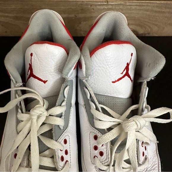 Nike Air Jordan 2013 Retro Fire Red 3 Men’s Size 12 Lace Up Sneakers - Picture 8 of 13